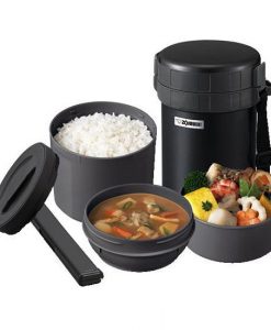 Hộp Cơm Giữ Nhiệt Zojirushi ZOCM-SL-XD20-BA - 3 Ngăn - 1470Ml