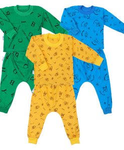 Combo 3 Bộ Tay Dài Bo Rã Đáy In Bông Mihababy